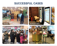 Stand du consommateur libre-service Windows UK à écran tactile de 27 pouces au sol Kiosque de paiement en libre-service