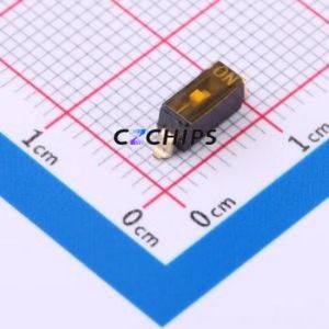 2.54-1P TPPT DIP Switch SMD Switch Flat Toggle, Groove Type Single Pole Single Throw 1 Gull Wing Type - Product Image 1