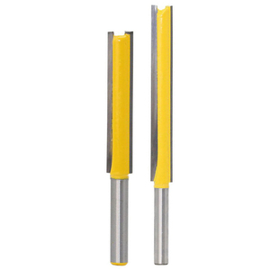 Lames en carbure de longueur supplémentaire de tige de 1/4 pouces 2 "3" de long mèches de toupie droites à bois <span class=keywords><strong>fraise</strong></span> machines-outils à bois - Product Image 1