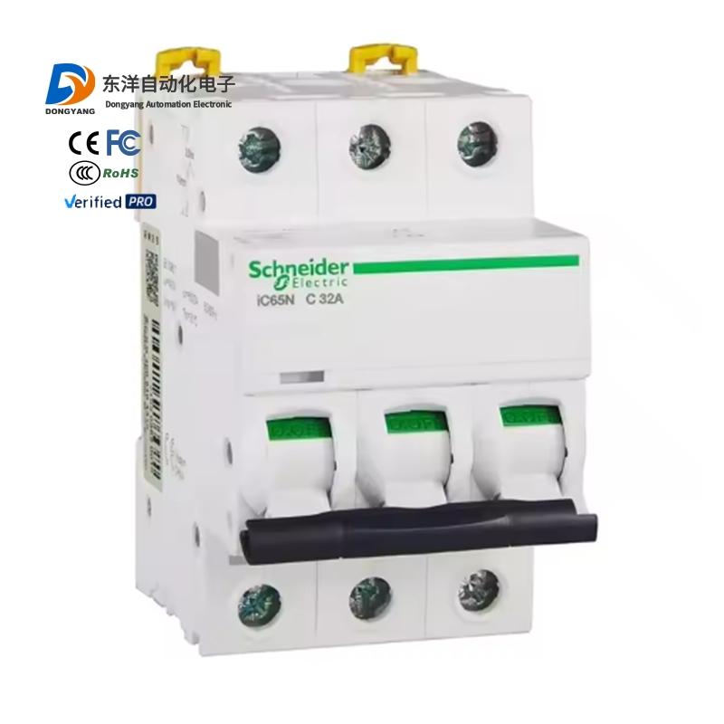 Миниатюрный выключатель 2024 Schneiders MCB Acti9 IC65N Series 3P 1A 2A 3A 4A 4A 6A 10A 16A 20A 25A 32A 40A 50A 63A