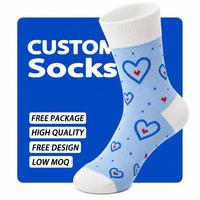 Chaussettes personnalisées avec logo et motif sur mesure, support OEM, pour usage quotidien et vente au détail