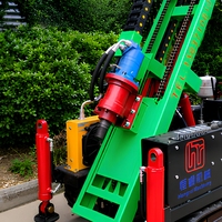 Mini-foreuse sur chenilles HengRui, machine de forage hydraulique pour la stabilisation des pentes, le forage de roches et les projets de construction