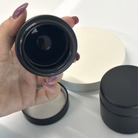 Bocaux en verre violet UV personnalisés de 60 ml, 100 ml, 150 ml avec autocollants, ouverture facile, large ouverture, pour bonbons, herbes, fleurs