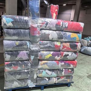 Chiffons de nettoyage industriels en coton mélangé 100 %, colorés, en forme de t-shirt, pour le nettoyage industriel - Product Image 1