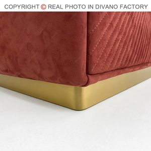 Juego de Muebles de Lujo para Sala de Estar de Hotel, Tapizado en Tela de Gamuza, de 1, 2, 3 y 4 Plazas, Colección DS-CHARISMA-01-GIORGIO, Directo de Fábrica - Product Image 6