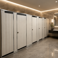 Mamparas de Urinario HPL de Buena Calidad para Baños Públicos, Divisores de Baño para Hoteles y Spas