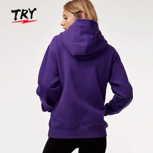 Felpe Casual <span class=keywords><strong>con</strong></span> <span class=keywords><strong>cerniera</strong></span> 1/4 <span class=keywords><strong>con</strong></span> cappuccio 100% cotone felpe larghe e per il tempo libero e Pullover <span class=keywords><strong>con</strong></span> tasca per le donne - Product Image 4