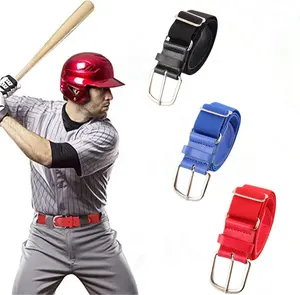 Volwassen Jeugd Kinderen Mannen Jongens Meisjes Logo Custom Atletisch Verstelbare Elastische Tailleband Uniform Softbal Honkbal Riem Sportbanden