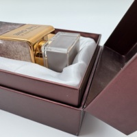 Boîte cadeau de parfum personnalisée en gros avec insert en velours et dorure à chaud – Emballage de luxe recyclable avec revêtement UV pour coffret de parfum