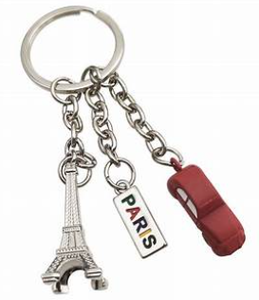 <span class=keywords><strong>Llavero</strong></span> de Metal de Aleación Personalizado al por Mayor con Diseño de la <span class=keywords><strong>Torre</strong></span> <span class=keywords><strong>Eiffel</strong></span> de París, con Grabado en Relieve, Recuerdo Francés - Product Image 3