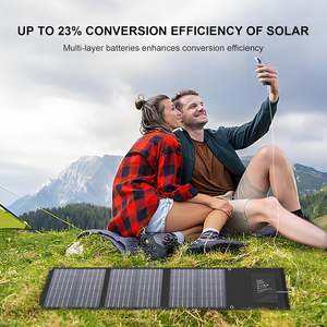 Panneaux solaires portables ALECTER 22W en silicium monocristallin, chargeur pliable, étanche IP65, efficacité de 23%, compatible avec les ordinateurs portables - Product Image 2