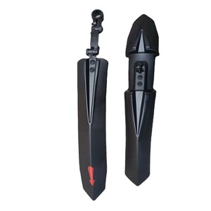 บังโคลนจักรยานแบบขยายได้ ปลดเร็ว ใช้ได้กับจักรยานเสือภูเขา สีดำ พลาสติก - Product Image 1