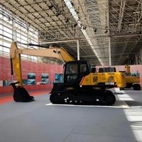 Excavadora de cadenas SY215C de 21500 kg y 118 kW con cucharón de 0.93 m³, certificación CE y altura máxima de excavación de 9600 mm