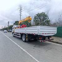 Camion léger Isuzu 4x2 avec grue montée, grue hydraulique à flèche télescopique de 3 tonnes, 5 tonnes, 8 tonnes à vendre