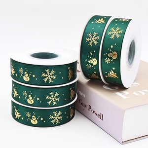 Ruban de Noël en feuille métallisée de luxe, monogramme personnalisé pour les fournitures d'emballage de fêtes - Product Image 6