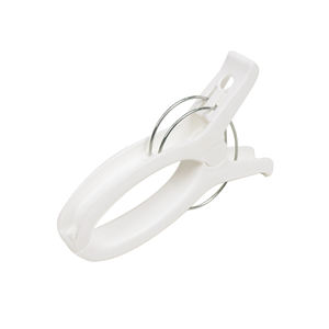 Lot <span class=keywords><strong>de</strong></span> 4 pinces à linge grande taille blanches pour serviettes <span class=keywords><strong>de</strong></span> <span class=keywords><strong>plage</strong></span> - Product Image 1