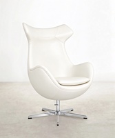 Fauteuil d'appoint pivotant moderne à dossier haut avec base chromée 5 étoiles, fauteuil de loisirs individuel pour bureau et salon, mobilier personnalisé OEM ODM