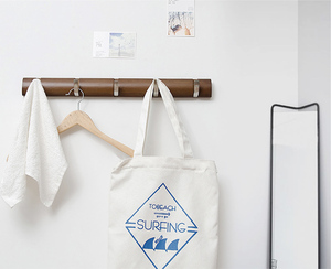 Perchero de Madera Personalizado con 4 Ganchos Retráctiles, Perchero Flotante de Pared para Sala de Estar y Almacenamiento de Herramientas de <span class=keywords><strong>Armario</strong></span> - Product Image 6