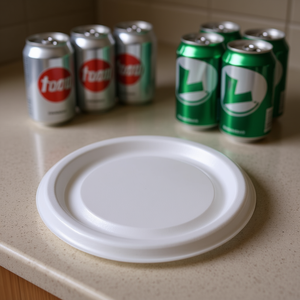 Tapa giratoria para latas, paquete de 6 cubiertas desechables de plástico - Product Image 3