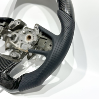 Pour Renault Megane 4 RS avec garniture en carbone noir, en fibre de carbone noire avec cuir perforé noir et surpiqûres rouges