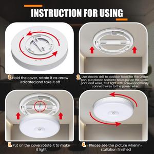 220-240V Ra80 15-30W Flicker Free Smart Motion <b>Sensor</b> Touch App Control Dimmable 3000K Warm White LED European Style 240 <b>Light</b> - Product Image 3