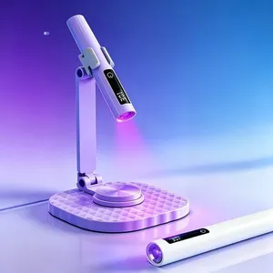 Lampe à LED UV professionnelle pour ongles, lampe portable USB avec support rotatif à 360°, lampe de séchage de gel pour ongles rechargeable, outil de manucure pour salon - Product Image 2