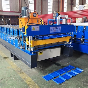 Serbia Popular Full Automatic 1100 Trapezoidal y 976 Trapezoidal Máquina formadora de hojas de doble capa - Product Image 3