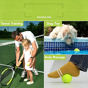 Balles de tennis de plage de qualité supérieure, extra résistantes, en feutre jaune-vert, lot de 3, approuvées ITF, écologiques, durables, portables, pour les matchs - Product Image 5