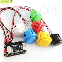 Kit de jeu d'arcade DIY pour Raspberry Pi, XBOX360, Android, PS - Contrôleur USB tout-en-un à latence nulle - Carte de jeu - 1 an de garantie - Version anglaise