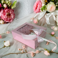 Vente en gros éponge de doublure rigide pliable recyclable de luxe avec logo personnalisé cadeau de bébé recyclable de qualité supérieure gaufré