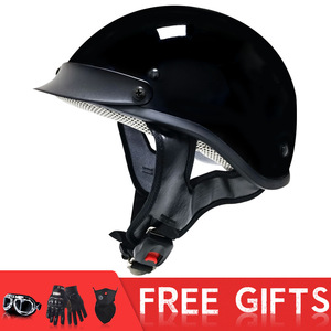 <span class=keywords><strong>Casque</strong></span> de moto électrique rétro pour homme et femme, demi-<span class=keywords><strong>casque</strong></span> avec design d'été, certifié DOT/CCC - Product Image 2