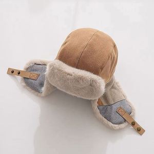 Fleece Men Women Winter Warm Trapper <b>Hat</b> Fashion Splicing Style Ear protection Thickened Outdoor Cold Winter <b>Hat</b> - Product Image 3