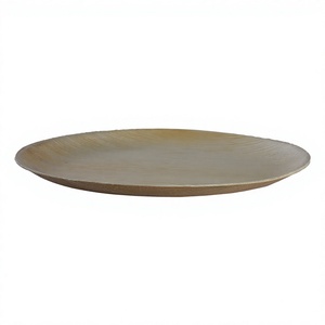 Plato de Servir de Hoja de Palma Areca de 20 cm, Ecológico, Biodegradable, Desechable, Minimalista, Color Sólido, para Fiestas, con Grabado - Product Image 4