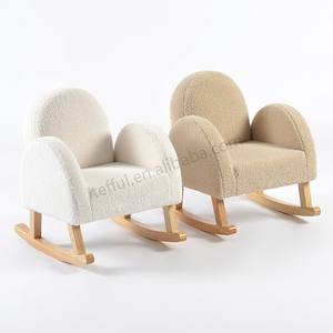 Sala de estar Maternidad y productos para bebés Muebles para niños Mecedora para niños Teddy White Baby Rocker con reposabrazos - Product Image 2