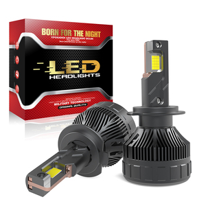 Phares LED de voiture 150W 15000 Lumens H4 9005 9006 à quatre tubes en cuivre H8 H7, accessoires auto 12V 24V - Product Image 5