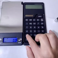 Balance à bijoux 2 en 1 poche électronique 1000g X 0.1g balance numérique à bijoux + calculatrice avec affichage LCD à chiffres