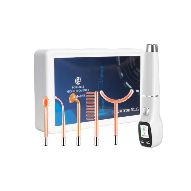 Home Use High Frequency Wand Acne Treatment Facial Lift Skin High Frequency Facial Machine
