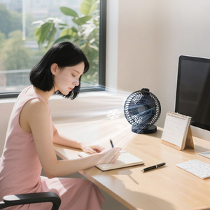 Nuevo Ventilador de <span class=keywords><strong>Verano</strong></span>, Ventilador de Escritorio Plegable con Viento Fuerte y Velocidad Ajustable, Mini Ventilador Portátil de Escritorio y Pared - Product Image 2