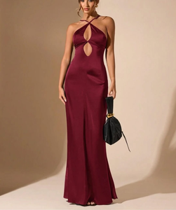 <span class=keywords><strong>เด</strong></span><span class=keywords><strong>รส</strong></span>ยาวคล้องคอเซ็กซี่สำหรับผู้หญิงชุดราตรีเปิด<span class=keywords><strong>ไหล่</strong></span>แขนกุดเปิดหลังรัดรูปชายหาดคลับ - Product Image 3