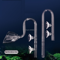 Aquarium d'alimentation pour poissons, tube à crevettes et assiettes d'alimentation en cristal, fournitures de haute qualité