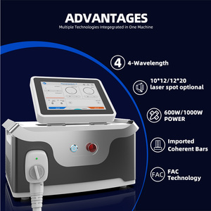 Épilateur laser médical CE portable à diode, 4 longueurs d'onde, 600W 1000W, série d'épilateurs laser à diode - Product Image 2