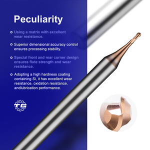 Tg H50-B2/2-sáo cacbua vonfram tisialn tráng 80hrc vi gia công cắt <span class=keywords><strong>4mm</strong></span> chân đường kính bóng mũi cuối nhà máy H50 loạt - Product Image 2