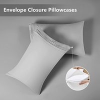 Ensemble de literie de luxe hypoallergénique 100% coton, ensemble de draps à poches profondes