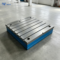 Table modulaire industrielle en fonte à rainures en T, grande plateforme anti-déformation pour dispositif de mesure optique par coordonnées