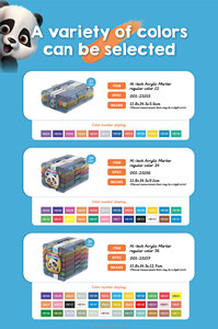 Marcador acrílico clásico 12/24/36/48/60 color Las grandes fábricas pueden dibujar en madera, vidrio, cerámica, papel, <span class=keywords><strong>ropa</strong></span> - Product Image 2