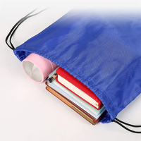 Sac de sport à cordon en nylon personnalisé avec logo imprimé, sac à dos de gym, sac à cordon en polyester pour la gym