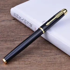 Lüks dolma kalem iş promosyon hediye özelleştirilmiş kalem iyi yazma bakır çubuk metal kalem