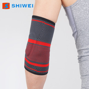 Protector de Codo Shiwei con Almohadilla de Silicona, Soporte Transpirable para Baloncesto, Unisex, Rojo - Product Image 4