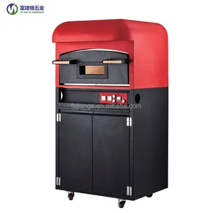 Professional Supplier Bakery Shop Fast Food Restaurant Floor-Standing Electric Kiln Italian Pizza Oven With Cabinet