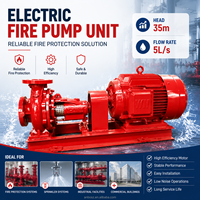 Ensemble de pompe à incendie électrique horizontale, pompe centrifuge à une seule étape XBD pour système d'extinction d'incendie de bâtiment commercial